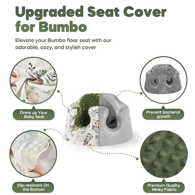 Seat Cover and Tray Sets Accessory Compatible with Bumbo Floor Seat for Baby,Breathable Accessory Compatible with Baby Seat - Easy to Install and Remove