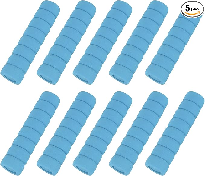 uxcell 10 Pcs Door Knob Cover, Safety Door Handle Protector Covers Anti-Collision Soft Spiral Door Knob Covers Foam Door Pull Cover for Bedrooms Bathrooms Offices Doors, Blue