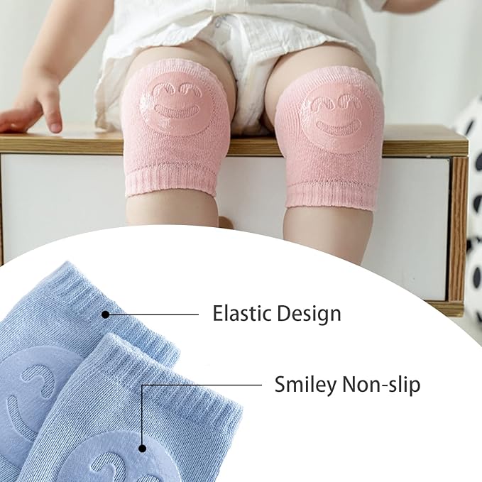 TFTSR Baby Knee Pads for Crawling (5 Pairs), Walking Protector Knee Pads For babies Toddler Kids Girls Boys 1-3