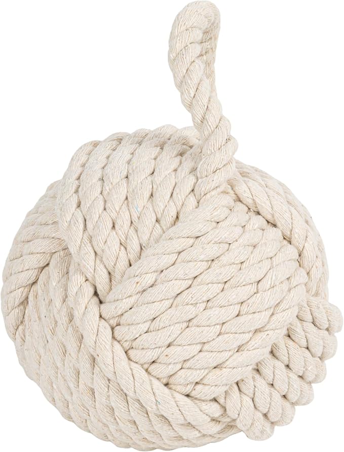 Creative Co-Op Nautical Rope Knot Door Stop (Pack of 2)