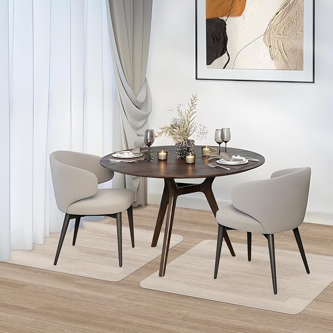 Chair Mat for Hard Floors, Computer Gaming Rolling Desk Chair Mat for Tile Floor, Small Floor Protection Mats for Home and Offic (Transparent, 48" x 36" Rectangle)