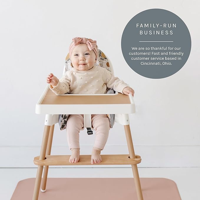 Yeah Baby Goods Placemats Compatible with IKEA Antilop High Chair (Golden Doe) - Slip-Resistant & Food-Grade Silicone High Chair Mat for High Chair Tray - Easy Clean High Chair Accessory