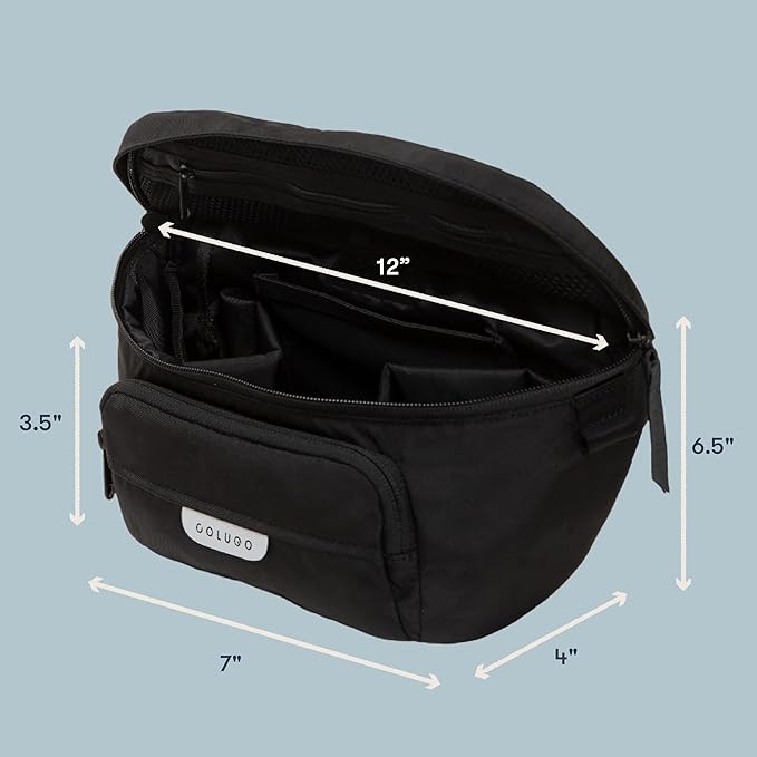 Colugo On-The-Go Stroller Organizer Insert with Zipper, Caddy with Cup Holder, Stroller Accessories for Parents specially designed to fit to your stroller with Non Slip Straps (Cocoa)