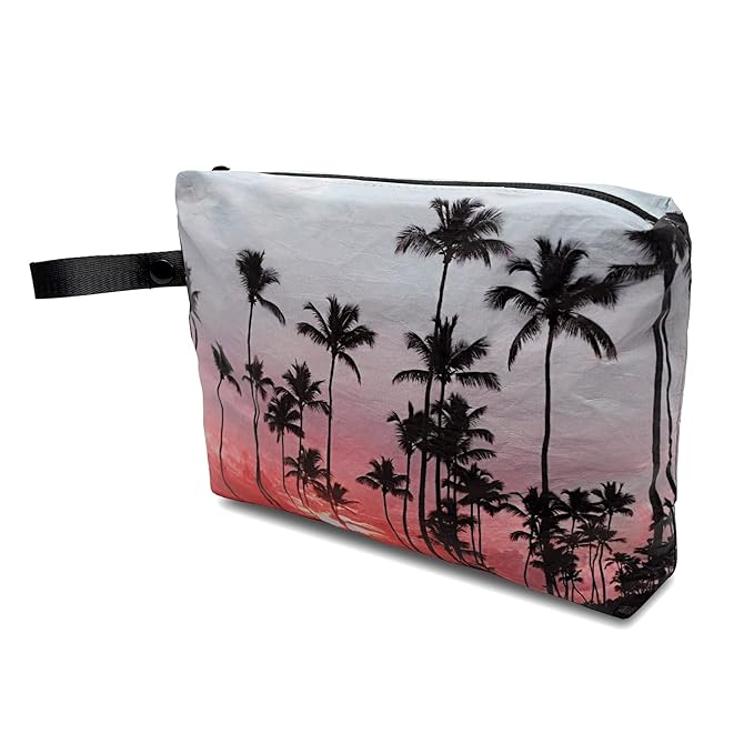 Rolling Nomad Tyvek Zippered Pouch, Wet Swimsuit Bags, Wet & Dry Reversable Pouch, Travel, Toiletry, Pool, Beach Essentials, Waterproof, Summer Must Haves, 11.5x8.5x2 Inch, (Medium)