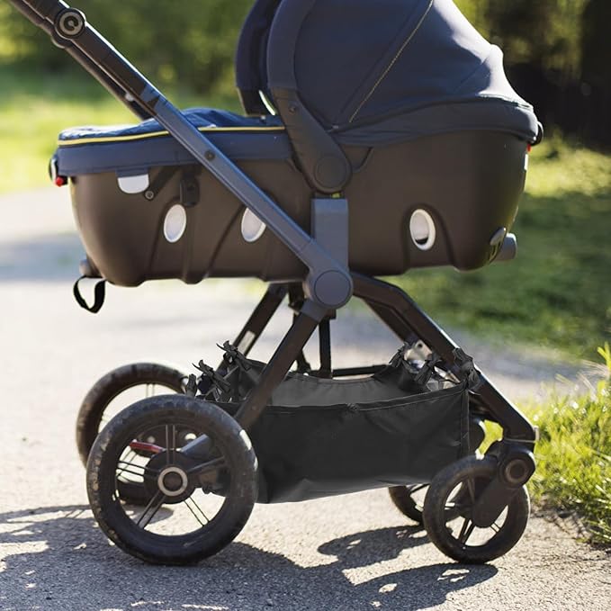 Universal Stroller Basket Replacement Baby Stroller Basket Oxford Cloth Waterproof Sturdy Shopping Storage Bag for Pushchair Nappy Storage Pouch for Travel Outdoor