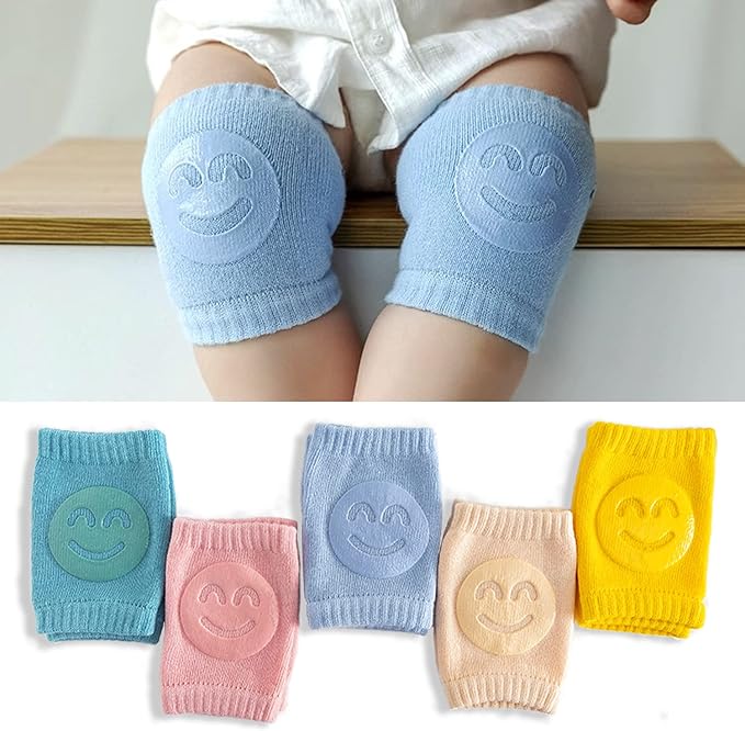 TFTSR Baby Knee Pads for Crawling (5 Pairs), Walking Protector Knee Pads For babies Toddler Kids Girls Boys 1-3