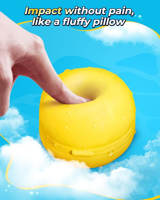 SOPPYCID Water Balloons Reusable Splash Ball, Latex-free Water Bomb Pool Toys, No Tying Easy Quick Fill, Magnetic Self-sealing Water Balls for Kids & Adults All Ages Summer Fun Outdoor Party Games