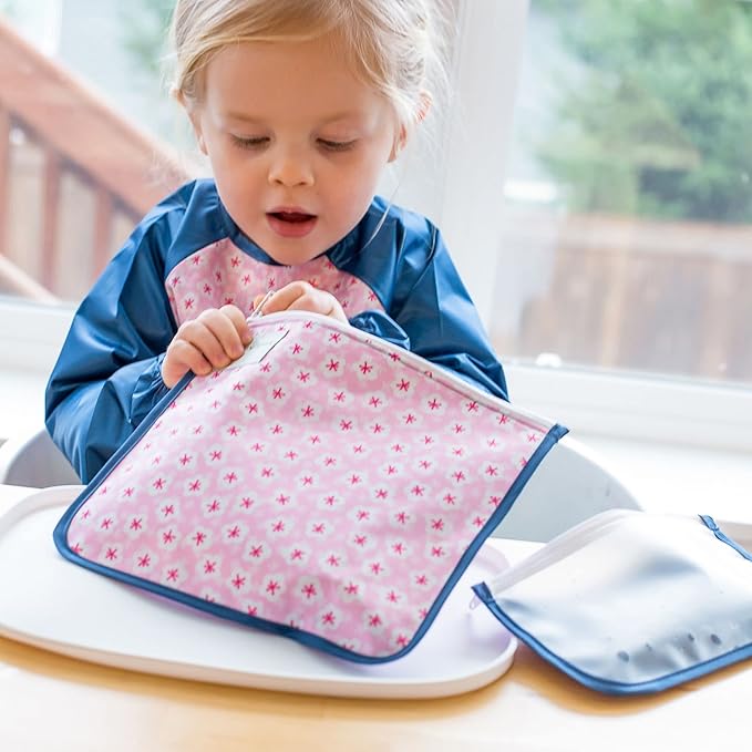Green Sprouts Mini Platemat | Silicone Helps Avoid Harmful Chemicals | Contoured Design fits Most high Chairs, Helps Toddler Develop Independent Eating Skills, Heat-Resistant, Dishwasher Safe