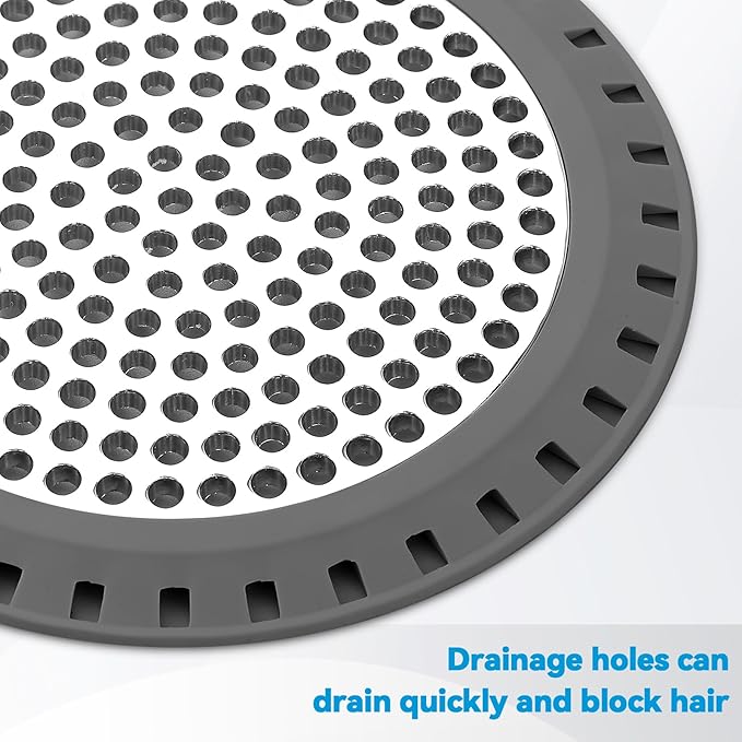 Shower Drain Hair Catcher,Aluvor Shower Drain Cover Bathtub Drain Strainers Weighted Metal Hair Trap Stopper Sink Protector Filter Bathroom Flat Strainer Stopper