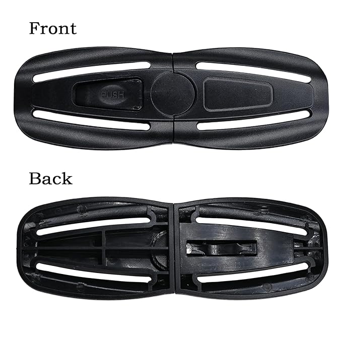 Black Universal Child Seat Chest Harness Clip and Baby Seat Chest Harness Clip Buckle Universal Replacement for Kids Trend Adjustable Guard