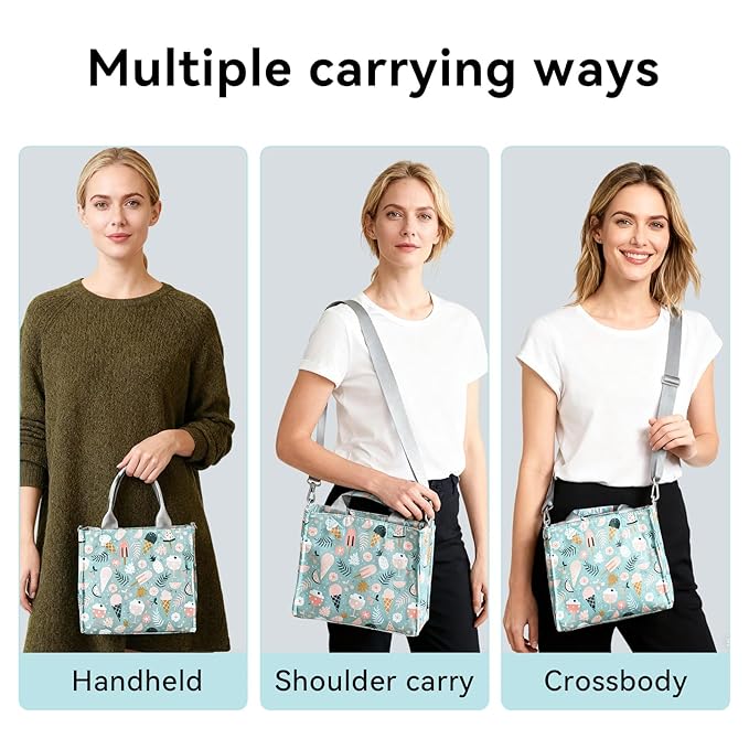 PHEBEN Small Diaper Bag Tote Waterproof Travel Mini Diaper Bag Multi-Function Baby Handbag Crossbody Purse(Cartoon Dessert)