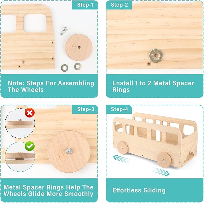 RZYLKA for Tonies Box Bus Storage Organizer Shelf, Magnetic Floating Shelves for Toniebox 1/2 Player Tonies Figures Characters for Children, Charger, Display Collection 20~30 Characters