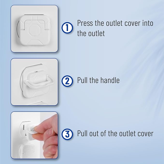 Bates Outlet Covers - Baby Proofing, 10 Pack, 3 Prongs, Child Proof