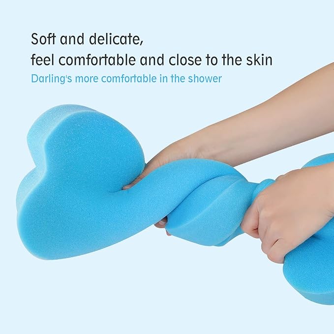 Baby Bath Cushion Infant Sponge Mat, Toddler & Newborn Bath Pad - Blue
