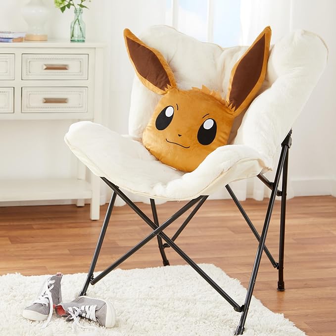 Franco Pokemon Eevee Kids Plush Pillow, Soft Decorative Cushion for Bedroom Décor & Gifts, 20 Inch, (Officially Licensed Product)
