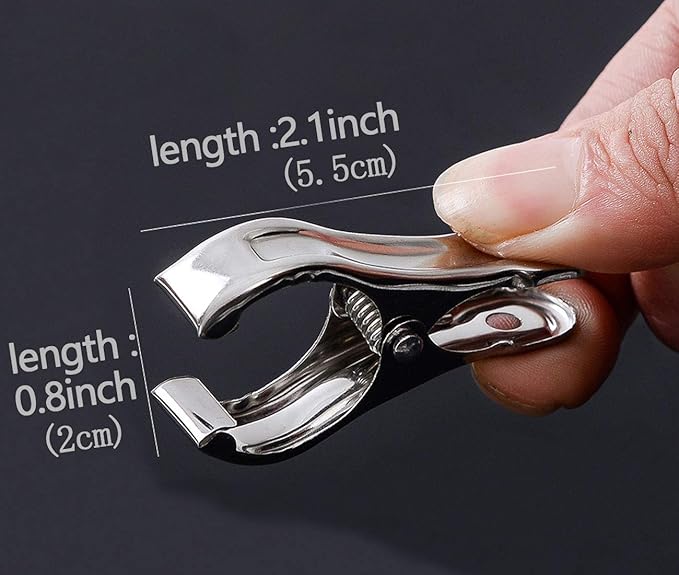 FOMMEN Row Cover Clips 40 Pack 2.2 Inch Stainless Steel Clothes Pins,Towel Clips Beach Towel,Garden Clips,Greenhouse Clamps