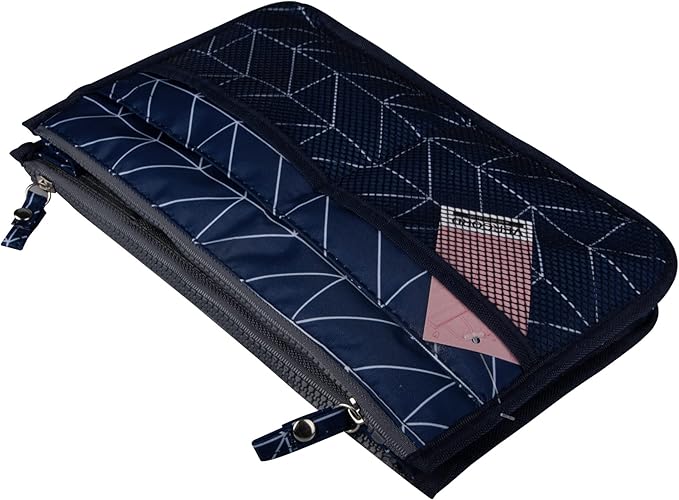 Vercord Updated Purse Handbag Organizer Insert Liner Bag in Bag 13 Pockets Navy Blue Small