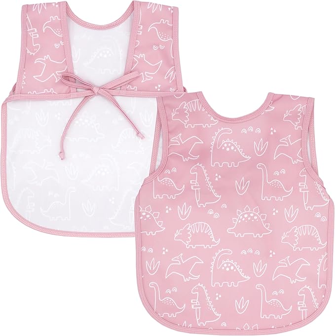BapronBaby Animal Prints Bapron - No Neck Tie Safer Bib - Baby & Toddler - Soft Waterproof - PVC, BPA & Phthalate Free - 6m+