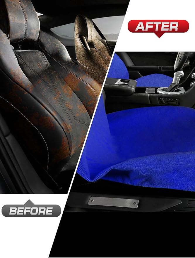 Universal Car Seat Cover Towel, Waterproof Washable Sweat Protection for Front Bucket Seats, Non-Slip Fit, Fits Cars SUVs Trucks, Ideal for Gym, Kids, Pets, Outdoor Sports, Travel (Blue, 1 Pack)