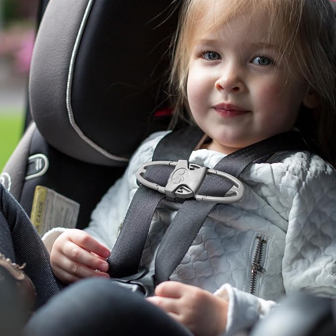 child Car Seat Chest Harness Clip Universal Replacement for Kids, Toddler, Stroller, baby essentials,1 piece, Black,Oval ( 6.89 X 3.98 X 0.87 inches)