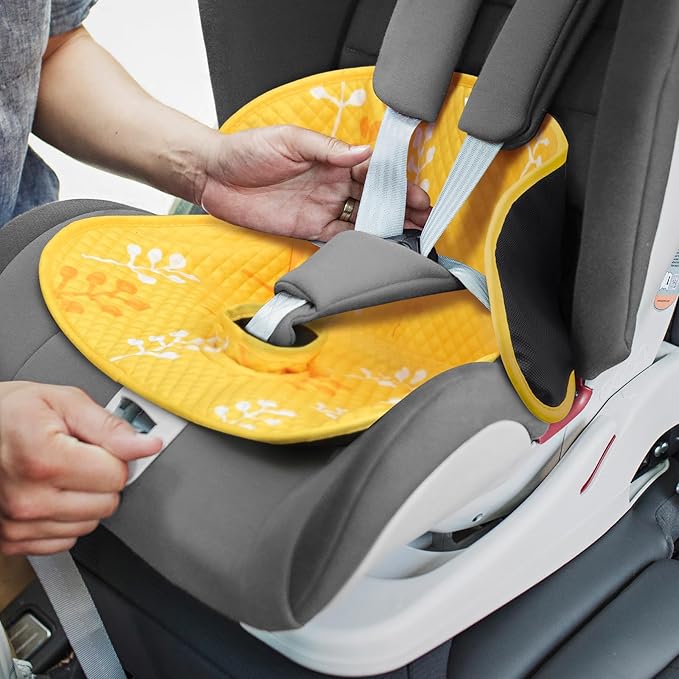 INFANZIA Dry Seat, Car Seat Protector Waterproof Carseat Liner Potty Training Toddlers, Baby and Infants, Piddle Pad for Carseats Strollers (Yellow, 1 Pack