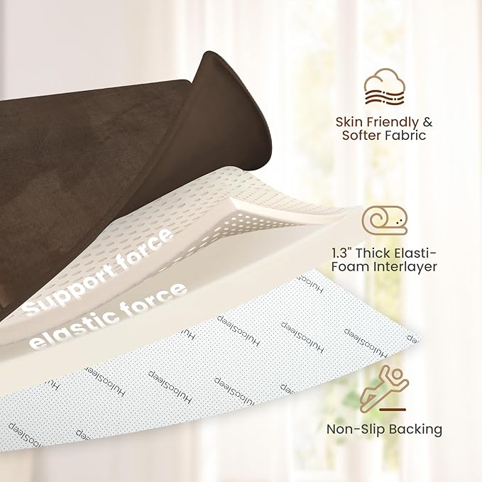 Baby Play Mat for Floor,1.3" Thick Memory Foam Tummy Time Mat,Soft Coral Velvet Nursery Rug,Extra Large Non Slip Crawling Mats for Living Room(Dark Brown)