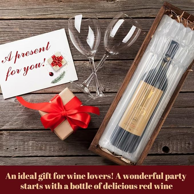 20 PCS Wine Bottle Travel Protector Bags, Inflatable Air Column Packaging Bubble Bag with Free Inflator Pump, Reusable Bottle Protector Bag for travel, Safe Choice for Wine Transportation
