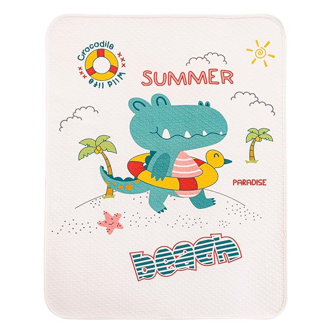 Catteyonce Diaper Changing Pad (1Pcs-23.6"x31.5" Crocodile)