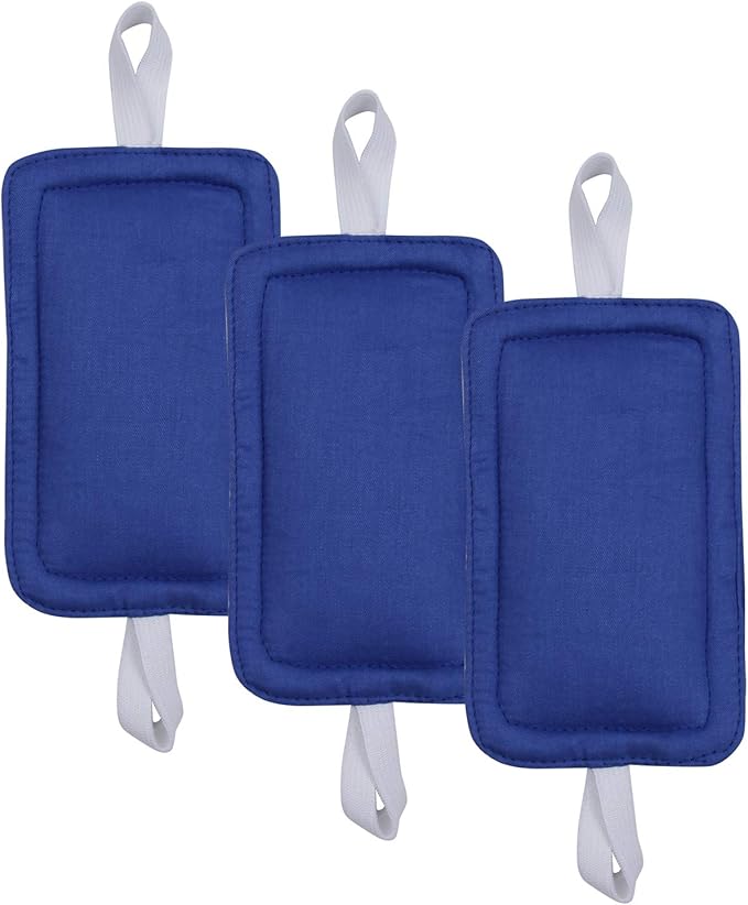 Royal Blue Door Silencer & Jammer - 3 Pack Noise Reducing Door Cushions - 3.25 x 5.5 Inch