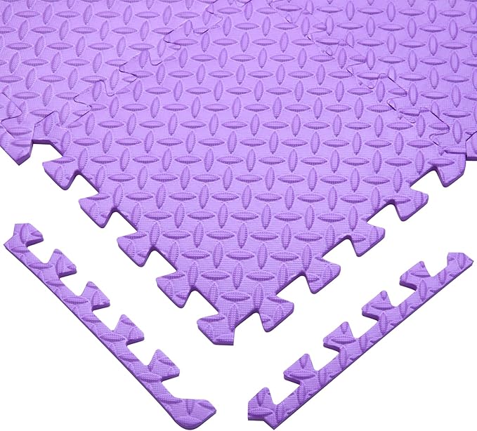 Coolcandy Baby Foam Play Mat 16Pcs with Edge Strips, 4 Colors Interlocking Floor Tiles, 0.4″ Thickened Non-Slip Puzzle Floor Mat for Infants Toddlers Playroom & Daycare