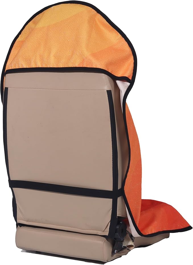 LoyaGour Car Seat Cover Protector Front Seats,for Gym Workout,Running,Swimming,Beach and Hiking,Waterproof Sweat Towel Bucket Seat Covers for Cars SUV Trucks (Orange, 1Pcs)