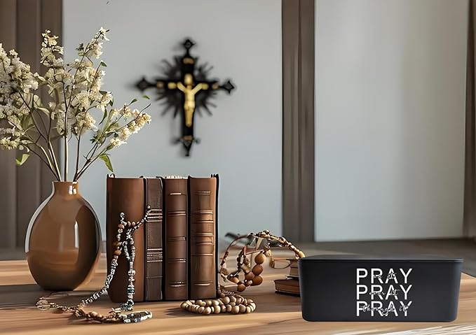 Moorfowl Inspirational Baby Wipes Dispenser Pray Over It Bible Verse Christian Flushable Wipes Container Holder for Bathroom Decor Baby Registry Essential- Pray On It Pray Through It