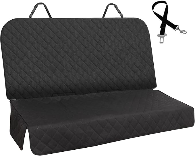 Meolsaek Dog Car Seat Cover for Back Seat, Waterproof Back Seat Pet Cover for Dogs, Non-Slip Backseat Cover for Dogs in Car (Bench)