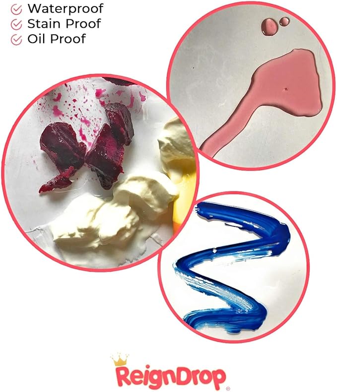 XL Baby Splat Mat for Under Highchair, Kids Room, Art Floor Cover, Food Spills. Easy to Clean, Child Safe. Ideal Under Pet Dish, Litter Box (Clear Square)