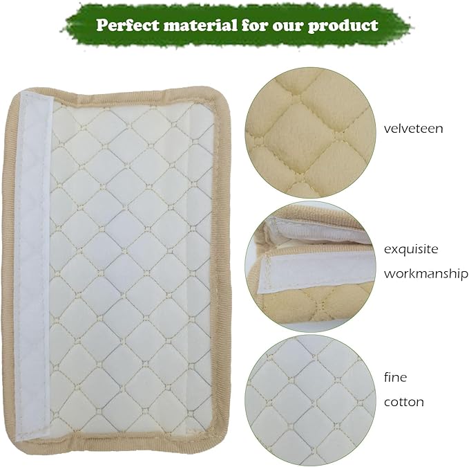 Car Seat Belt Cover Pad, 5 Pack, Seatbelt Covers for Car Accessories, Soft Material, Car Seat Strap Pads, Beige 10.63 inches, Universal Fit for All Vehicles, Comfort for neck shoulders (5-Beige)
