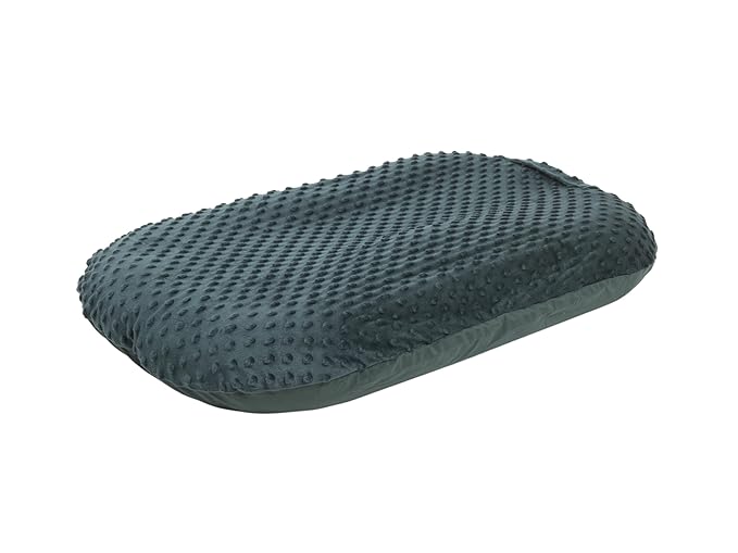 Mila Millie Water Resistant Removable Cover for Newborn Lounger | Minky Sensory Touch Slipcover for Baby Floor Seat | Premium Quality Soft Wipeable Fabric | Hypoallergenic (Forest)