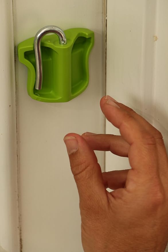 The Original Fat Ivan Fold Up Doorstop Wedge with Magnet - for Moving Office Home or School - Great for Police, Admin, Firefighters and Any time You Need a Door to Stay Open Green JR 2 Pack