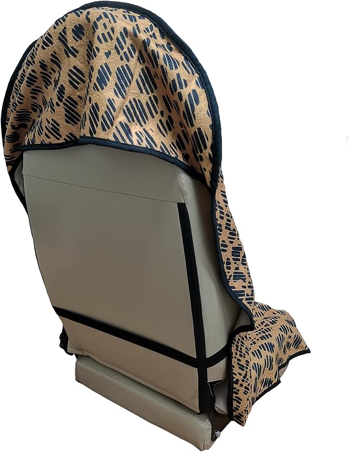LoyaGour Car Seat Cover Protector Front Seats,for Gym Workout,Running,Swimming,Beach and Hiking,Waterproof Sweat Towel Bucket Seat Covers for Cars SUV Trucks (Leopard, 2Pcs)