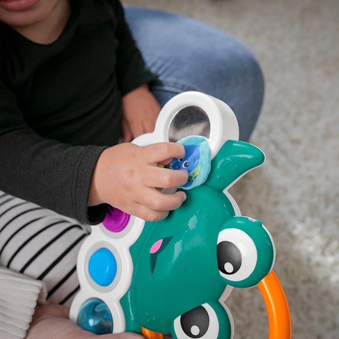 Baby Einstein Ocean Explorers Neptune’s Busy Bubbles Sensory Activity Toy, with Interactive Lights and Music, Ages 3+ Months