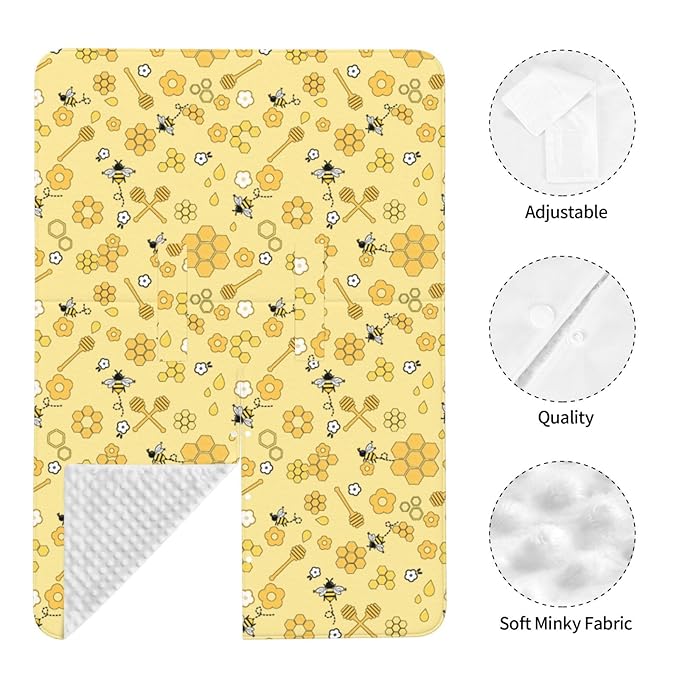 Bee Baby Car Seat Canopy Cover Multi Use Nursing Cover for Mom Nursing Covers Newborn Bee Shower Gift