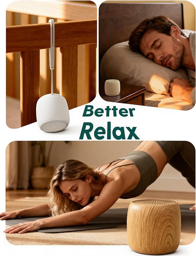 Babelio White Noise Sound Machine (Pocket Mini Pro) | 1000mAh Large Battery, 25 Non-looping Sounds for Adults, Kids & Babies, Timer, Memory Function, Pocket-Sized & Travel Essentials, New White