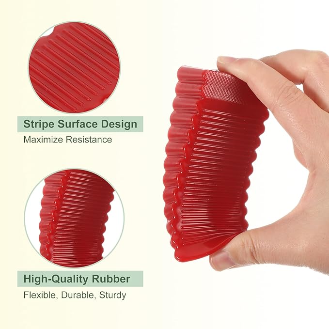 uxcell 6 Pcs Door Stoppers for Bottom of Door, 28mm/1.10 Inch Door Stops, Rubber Door Stopper Wedge Anti Slip, Window Stopper Door Stackable, Red