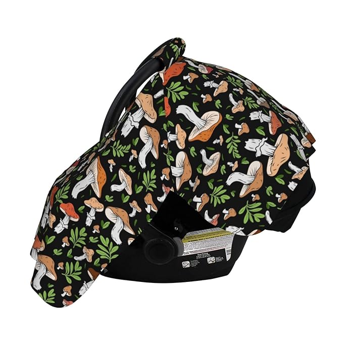 Mushroom Baby Car Seat Canopy Cover Multi Use Shower Gift, Nursing Cover for Mom Nursing Covers, Mushroom Baby Stuff Items