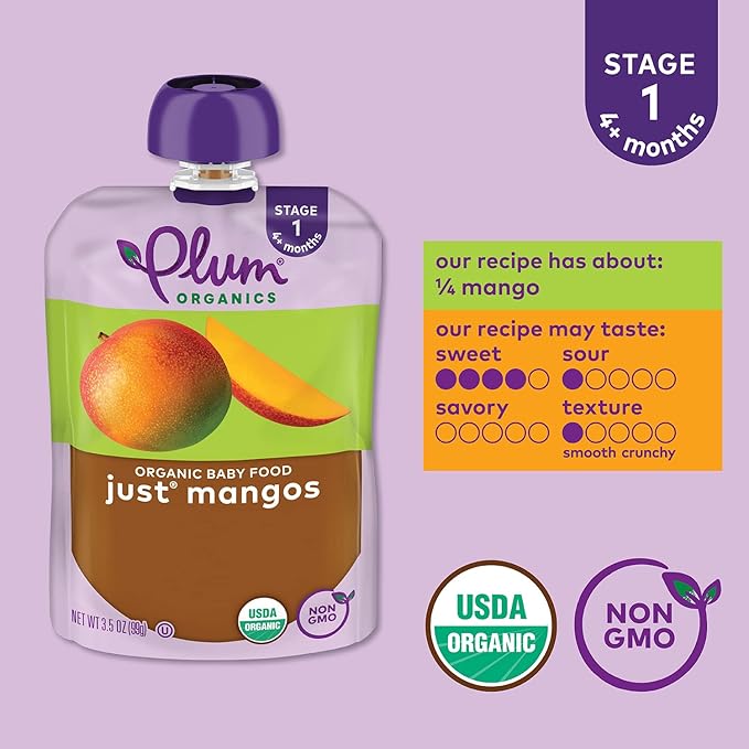 Stage 1 | Just Mango Baby Food, 3.5oz (6 Pack)