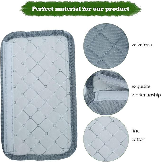 Car Seat Belt Cover Pad, 5 Pack, Seatbelt Covers for Car Accessories, Soft Material, Car Seat Strap Pads, Gray 10.63 inches, Universal Fit for All Vehicles, Comfort for neck shoulders (5-Gray)