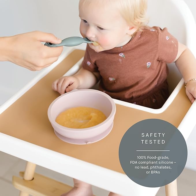 Yeah Baby Goods Placemats Compatible with IKEA Antilop High Chair (Golden Doe) - Slip-Resistant & Food-Grade Silicone High Chair Mat for High Chair Tray - Easy Clean High Chair Accessory