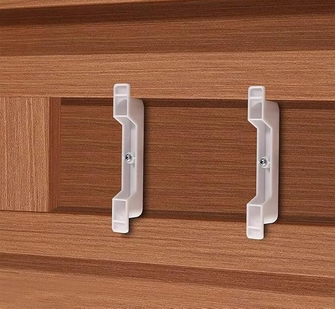 Set of 10 False Front Cabinet Clips with Screws – 4.5 Inch Drawer Front Fasteners for Kitchen Cabinets – Heavy-Duty Furniture Connectors for Mounting False Drawer Fronts – Easy to Install