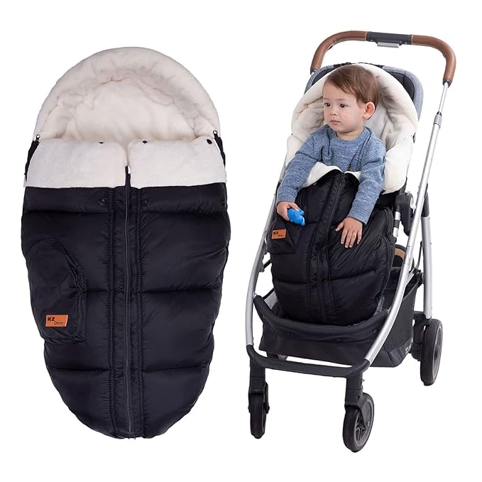 Baby Winter Stroller Blanket, Multifunction Toddler Footmuff, Universal Stroller Cover for Cold Weather, Soft Fleece Bunting Bag