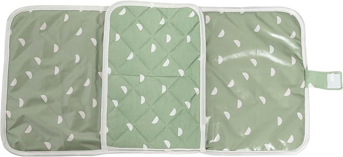 Pearhead Mommy and Baby Things Pouch Set, Canvas Zipper Organizer Bags for Diaper Bag and Travel, Cosmetic and Makeup Bag for Mom