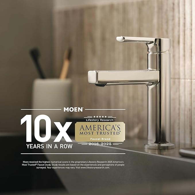 Moen Replacement Bathtub Spout with Lift Rod Diverter for Tub and Shower, Chrome Finish, 3801